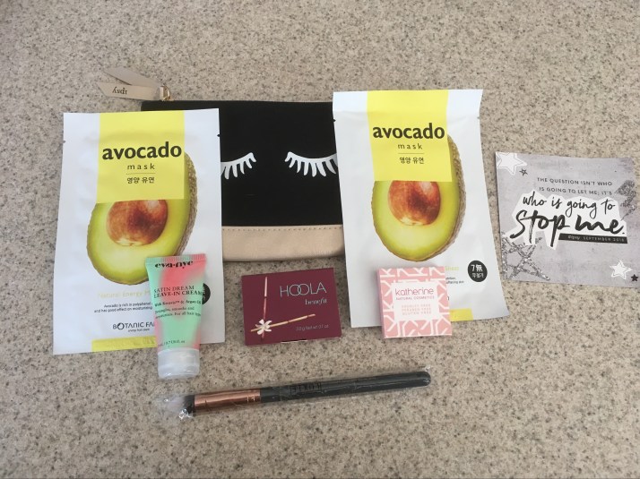 Ipsy Sept. 2018 Glam bag 9-15-18